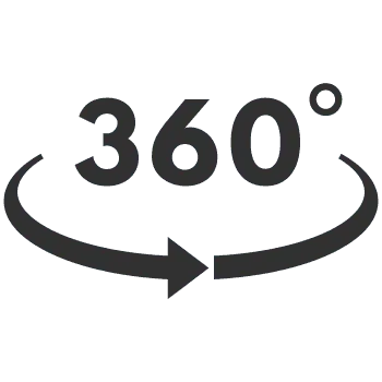 360°回転