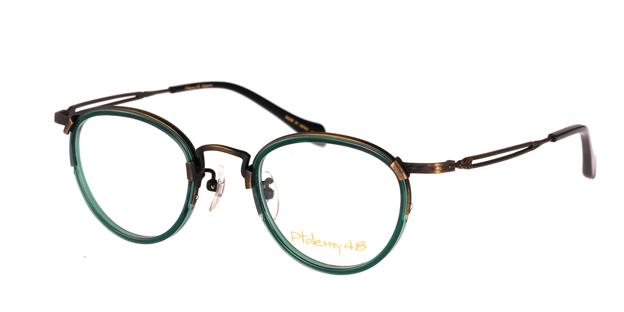 トレミー48 Ptolemy48 メガネフレーム　PT-102 WH グリーン EMPEROR E-102 / EYEWEAR :: Ptolemy48（トレミーフォーティエイト