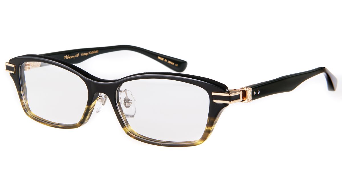 Vintage Celluloid VC-066 Series / Black Green / VC-066-BGR