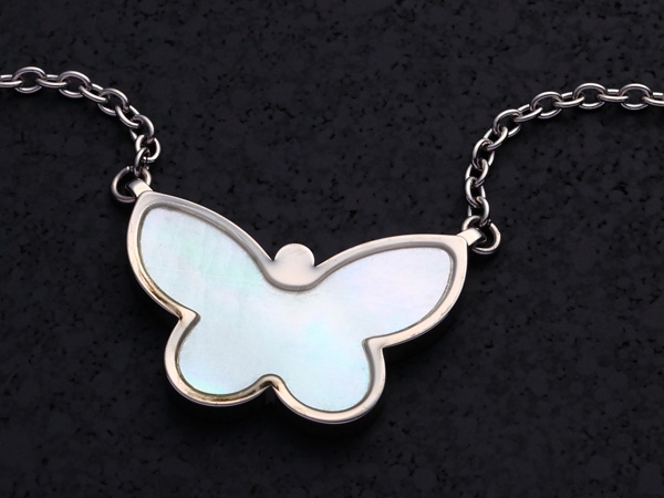 Butterfly / Pearl white.(PW) / S-032-PW