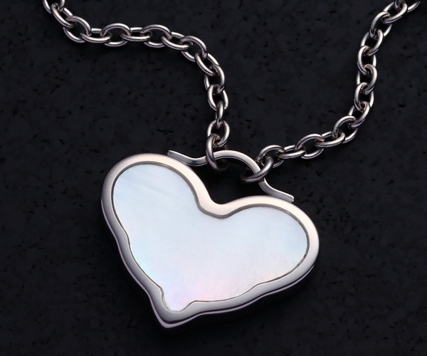 Shell Heart / Pearl white.(PW) / S-035-PW