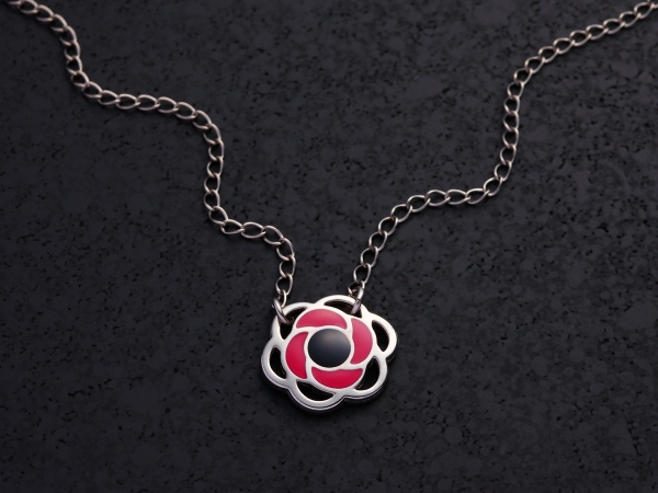 Small Camellia / Red / S-044-RD