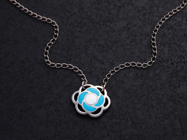 Small Camellia / Turquoise / S-044-TQ