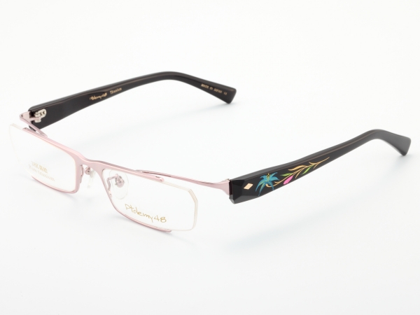 輪島塗り蒔絵　鼈甲テンプル メガネフレーム 18K蒔絵 M-001 / EYEWEAR :: Ptolemy48（トレミーフォーティ